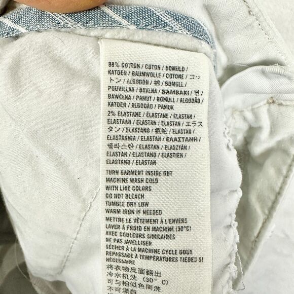 Abercrombie Fitch Vintage Y2K Low Rise Micro Mini Shorts Size 2 White 00s Preppy - Picture 5 of 5